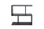 Hanah Home Mesa Auxiliar Life Negro Marble 60x60x20 cm Tablero Melamina Estante 27 cm